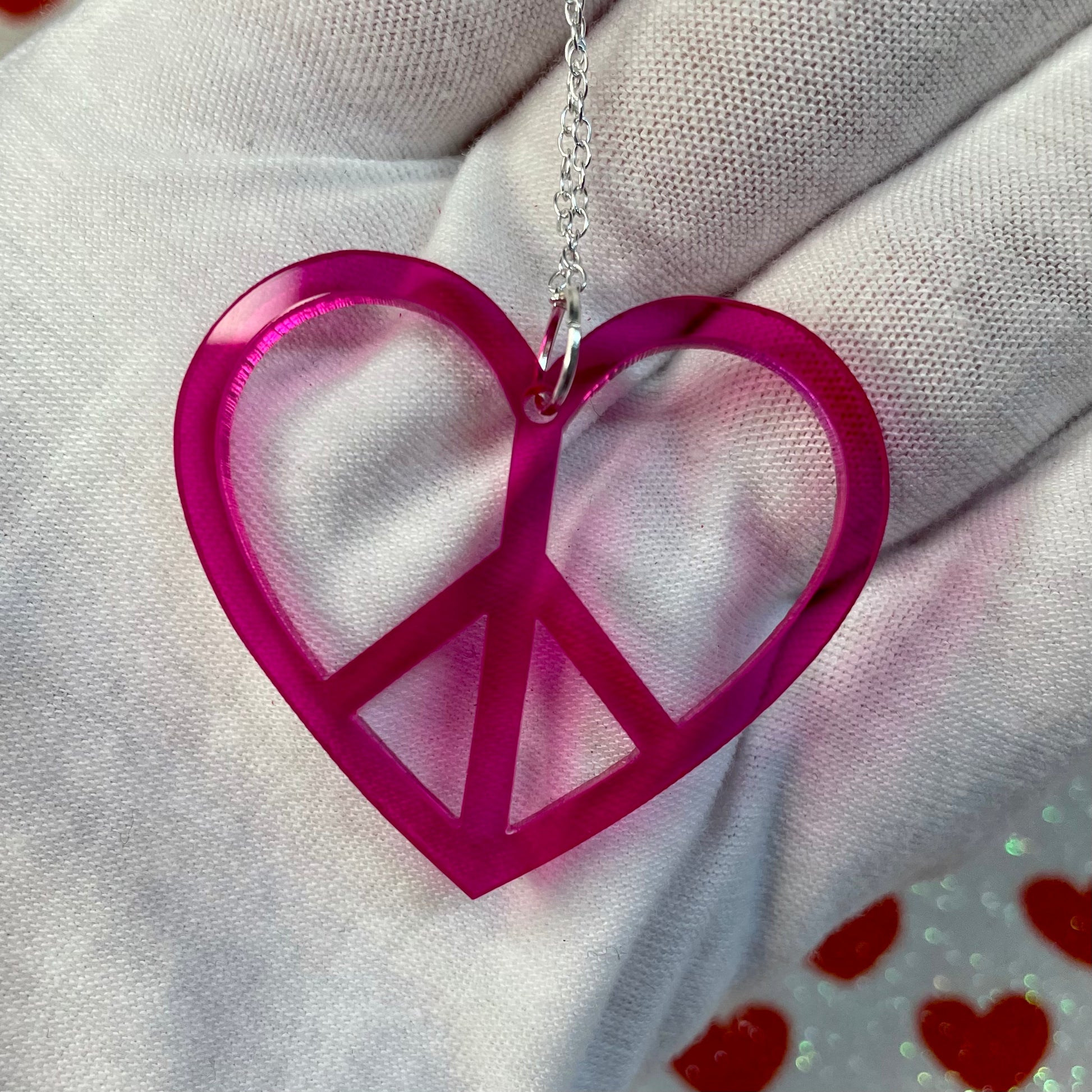 Peace Heart Necklace - Hung On You Boutique