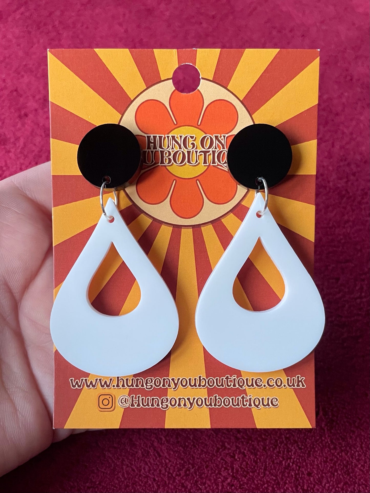 Teardrop Earrings - Hung On You Boutique