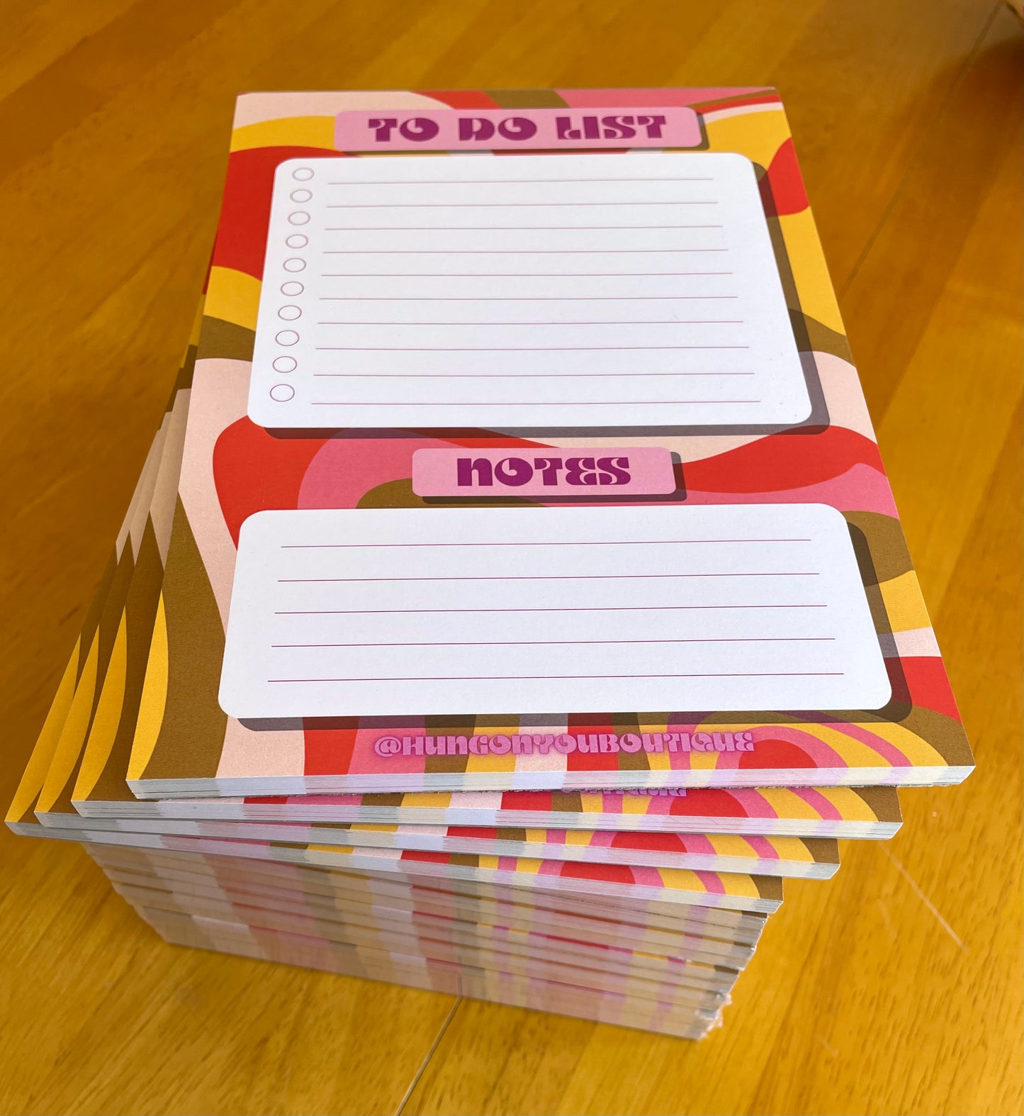 Retro Swirl 'To Do List' Notepad Planner