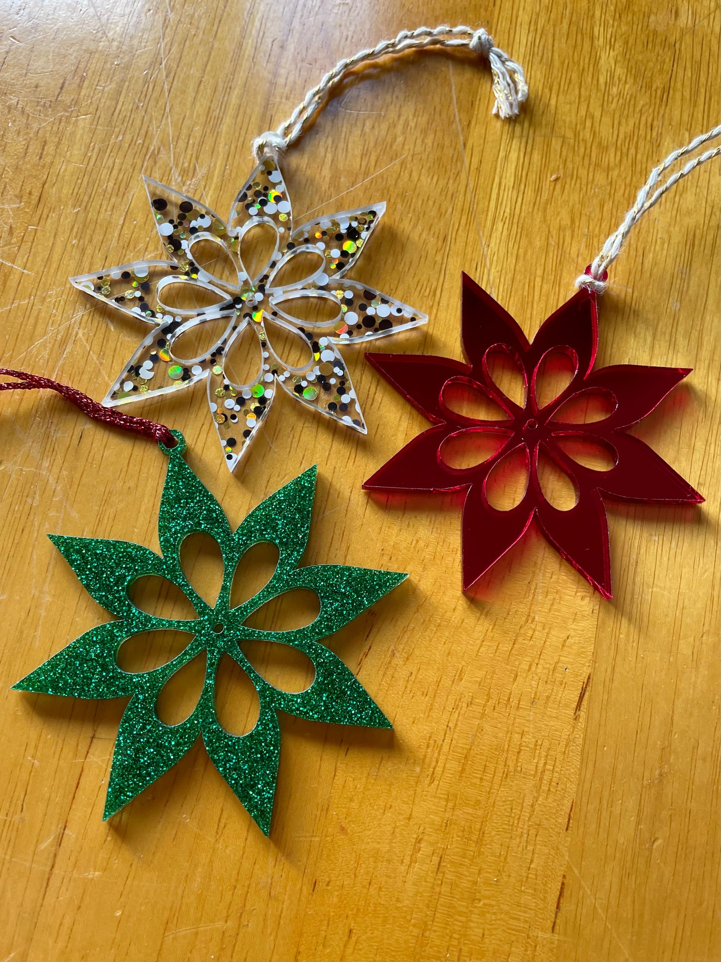 Christmas Decorations: Cut Out Flower - Hung On You Boutique